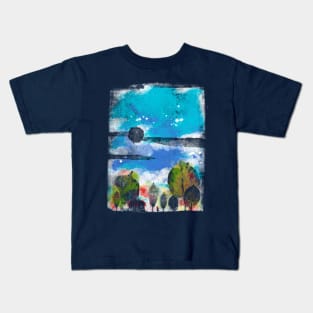 little house in the woods Kids T-Shirt